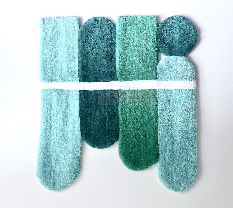 Hand Tufted Wall Rug made from 100% acrylic yarn and primary backing fabric
