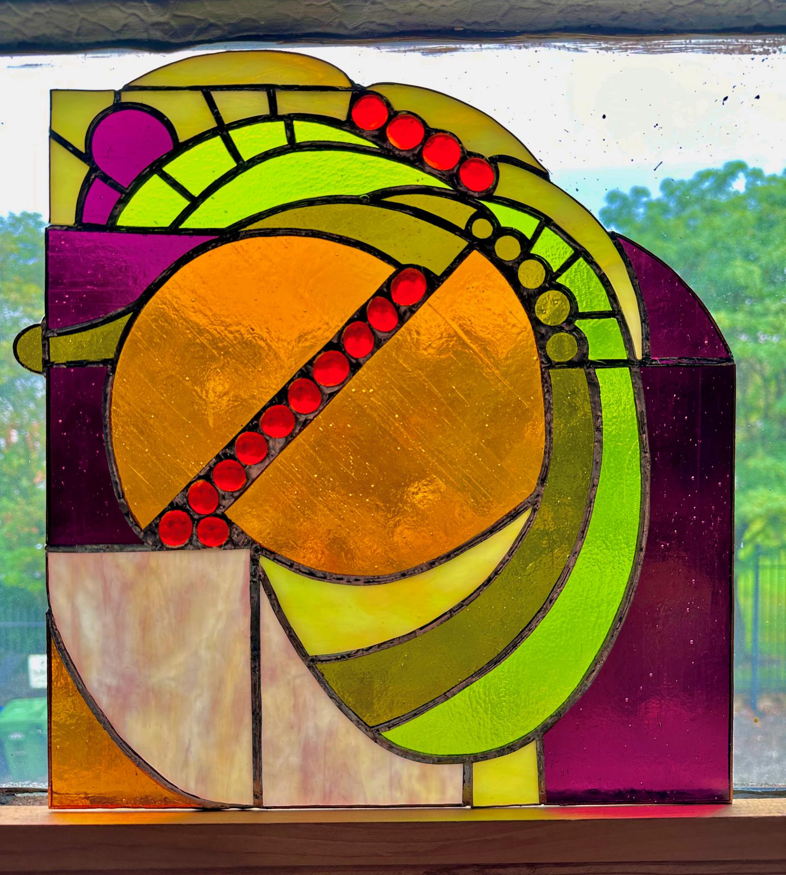 improvisationally built stained glass
