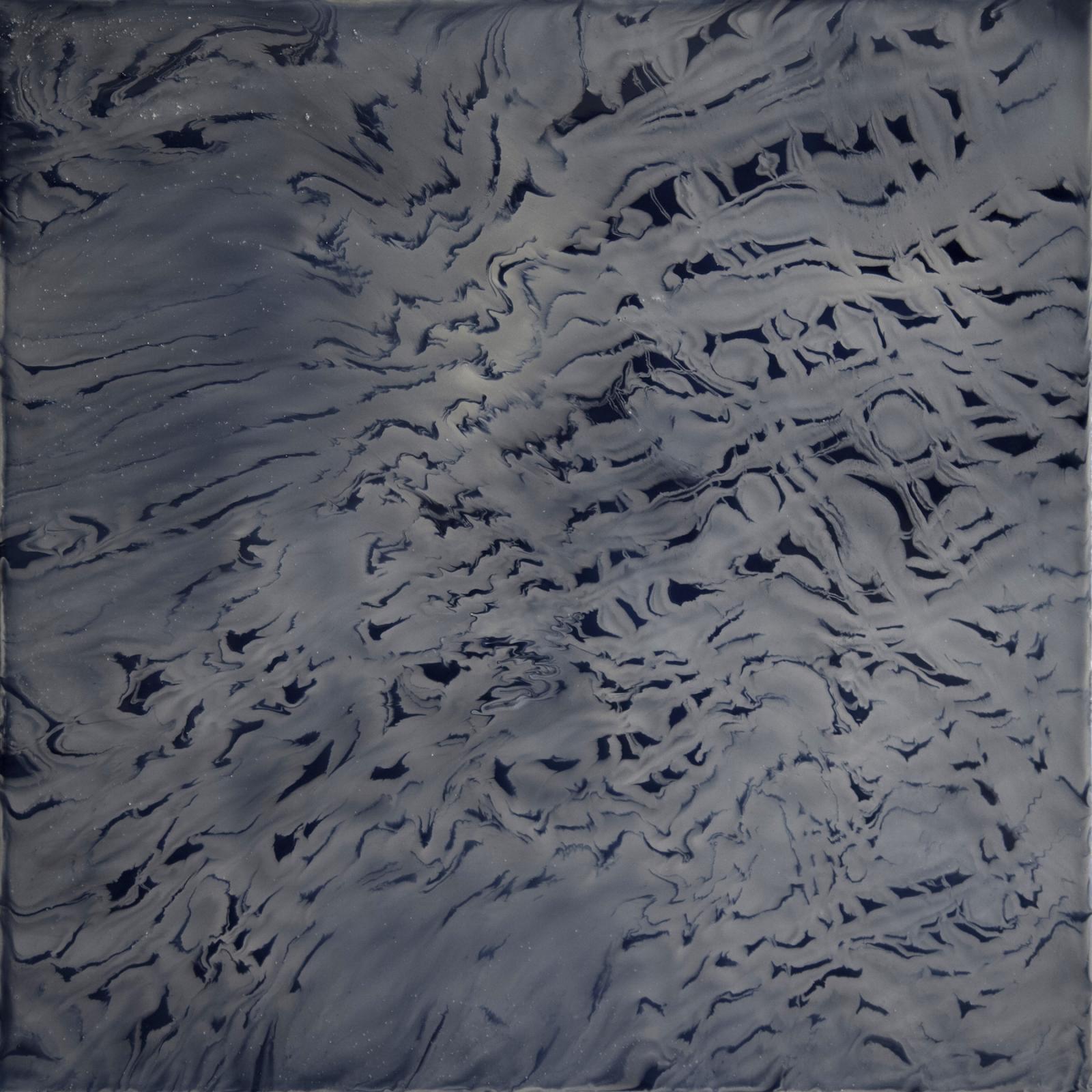 A series of paintings based on the patterns found in polar ice