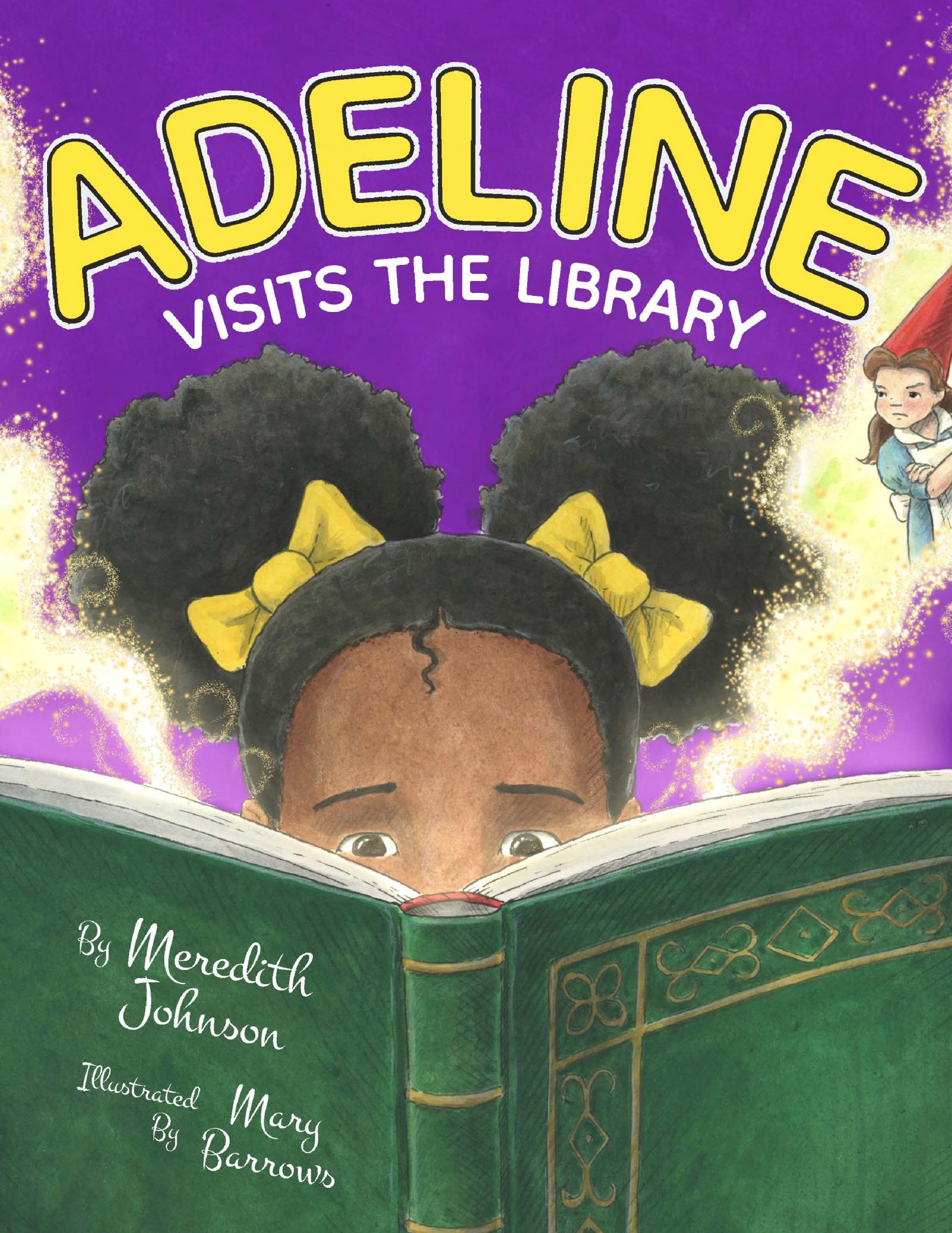Meet Adeline, a spunky, daring, and always caring little girl who knows the library is the key to exploring worlds she's always wanted to see.

Her love of books is contagious, the librarians know her by name, and when she sits with her huge pile of books to read, she knows her day will never be the same. 

But when  boy from school comes into the library with a sad look and says he won't read a book, Adleine wants to know why and really wants to help him try. Through her love of stories, and a touch of imagination, Adeline will help him to see how wonderful books can truly be. 

In this kindhearted, rhyming story, Adeline helps young readers understand that a bit of imagination and kindness can be every kid's superpower. 