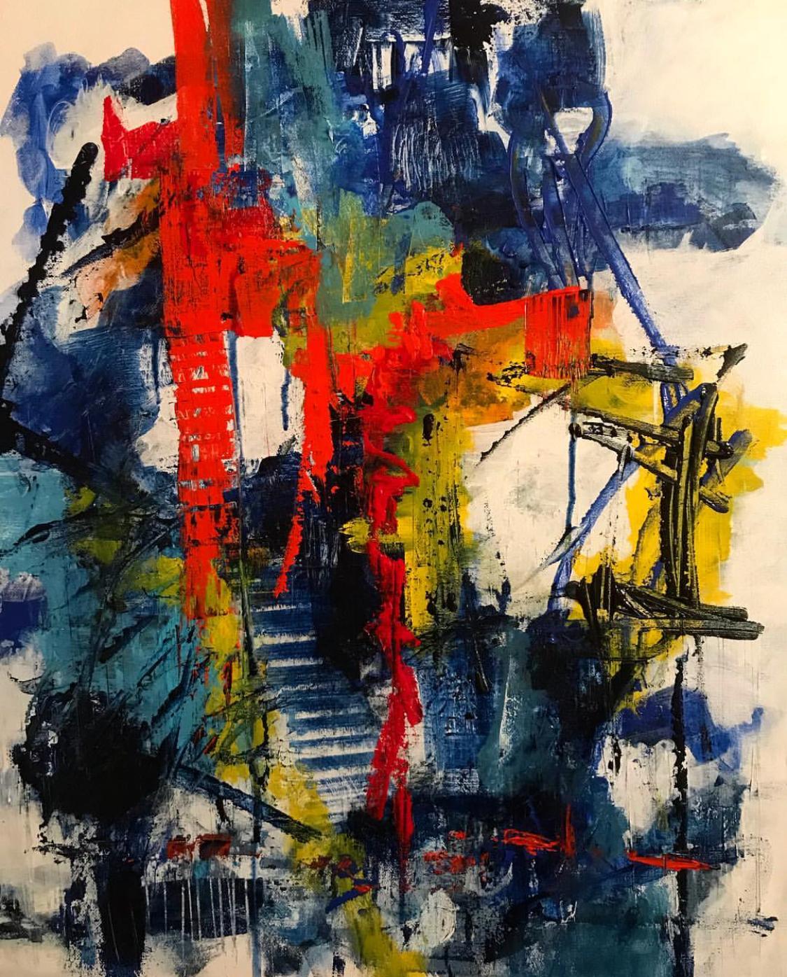 Abstract Acrylic on Canvas