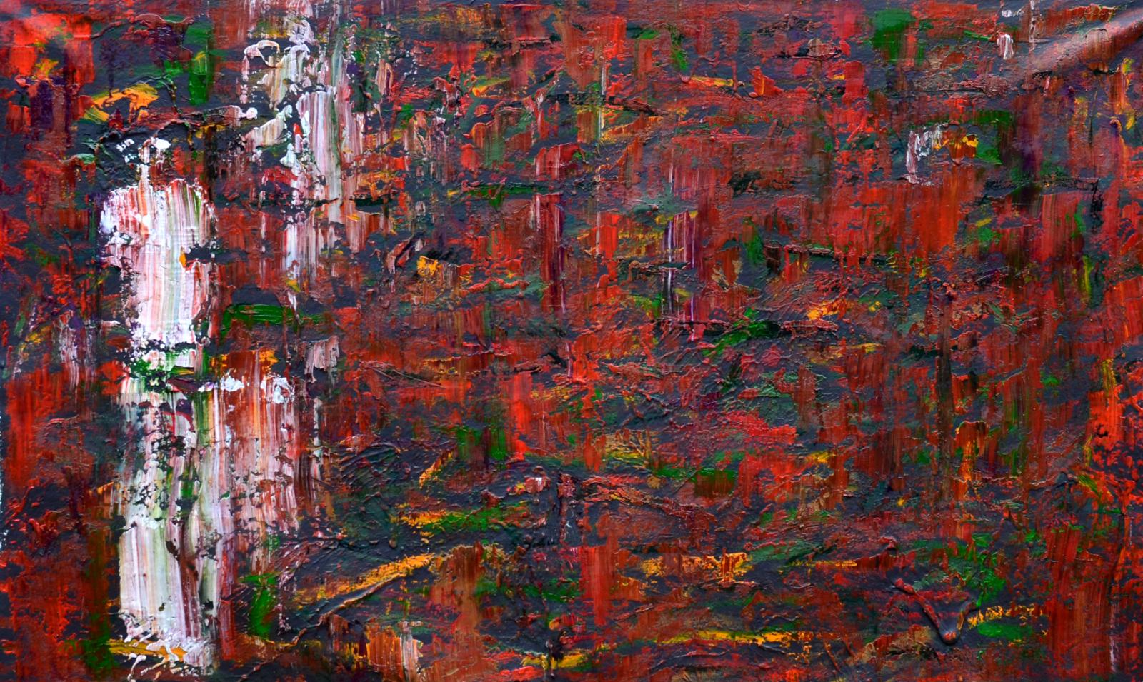 When considering my overall oeuvre, I utilize an array of painting techniques. Whether creating textures, choosing colors, sizes, or inspirations, I'm always in flow with the muse. I can see a solid through the line to each of the pieces as they reflect my sincere personality if I decide it's a published painting in my collection. This particular piece could be seen on it's own as somewhat of a departure from some of the other work. My goal is always to be happy to have it on my wall.