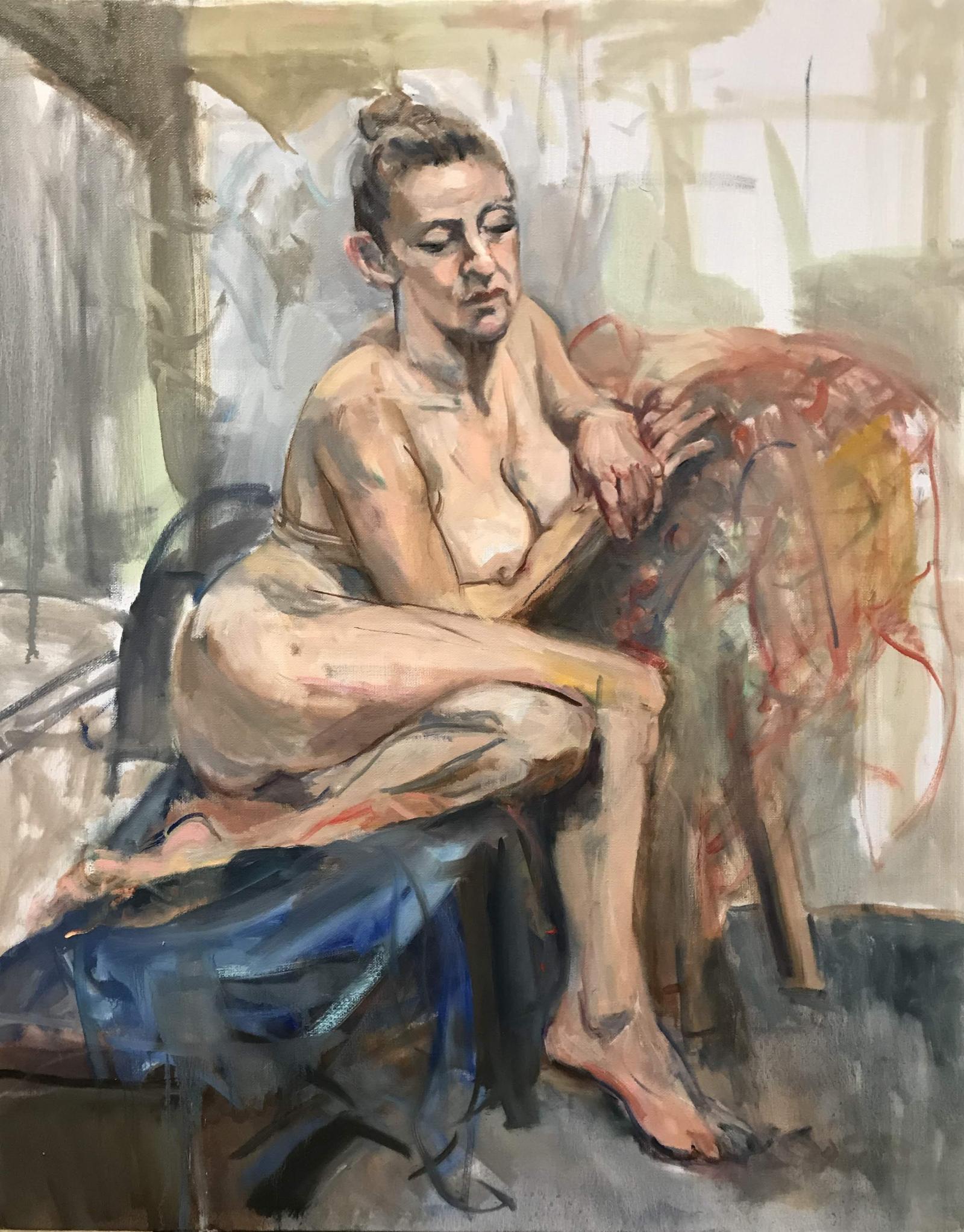 From a recent series of figure and portrait paintings .