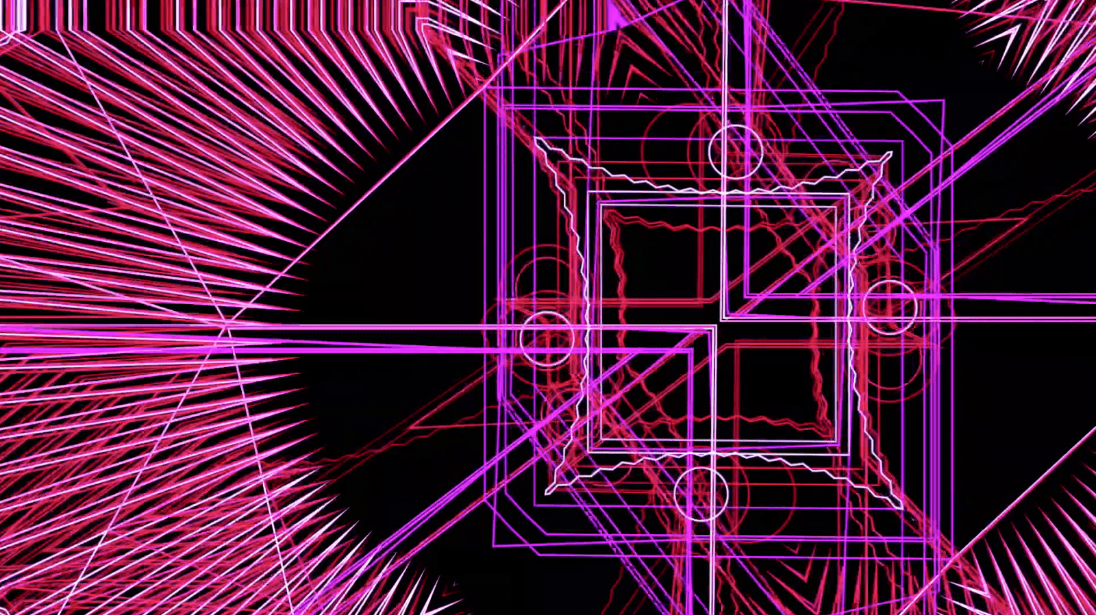 Abstract digital still from video printed on aluminum