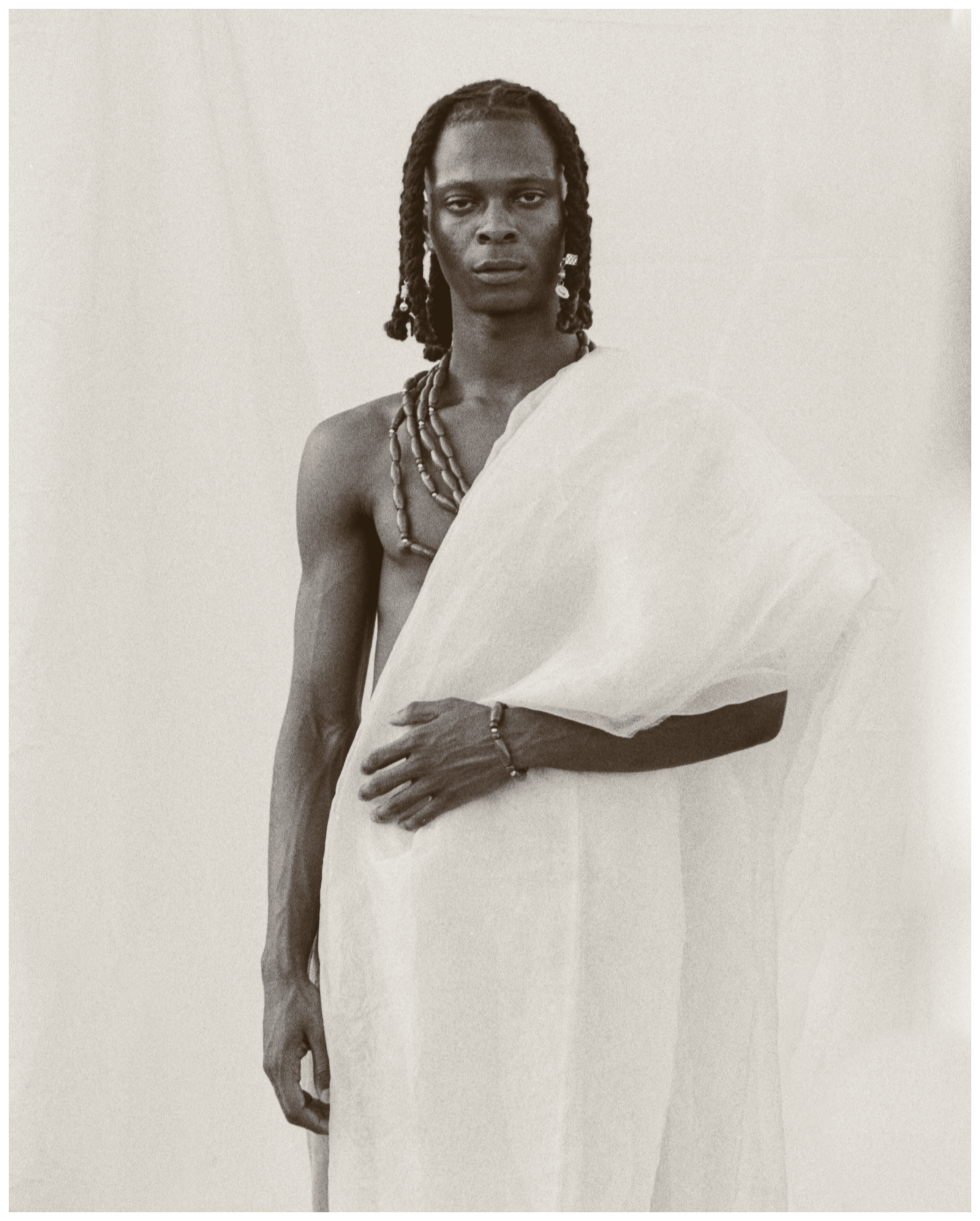 Nigerian musician Adurah on 35mm film, inspired by the unique qualities of Ambrotype prints