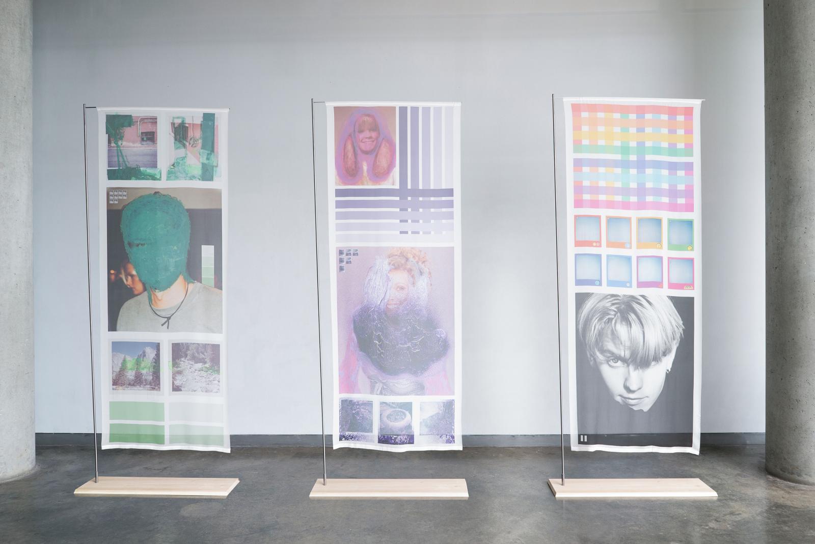Individual pieces are; Happy Meadow Full Of Lovely Flowers (left), Yet, Blueberries Give Us Stomach Aches (middle), Summer Brought Only Endless Rainstorms (right)
From the series Synaptic Breezeway