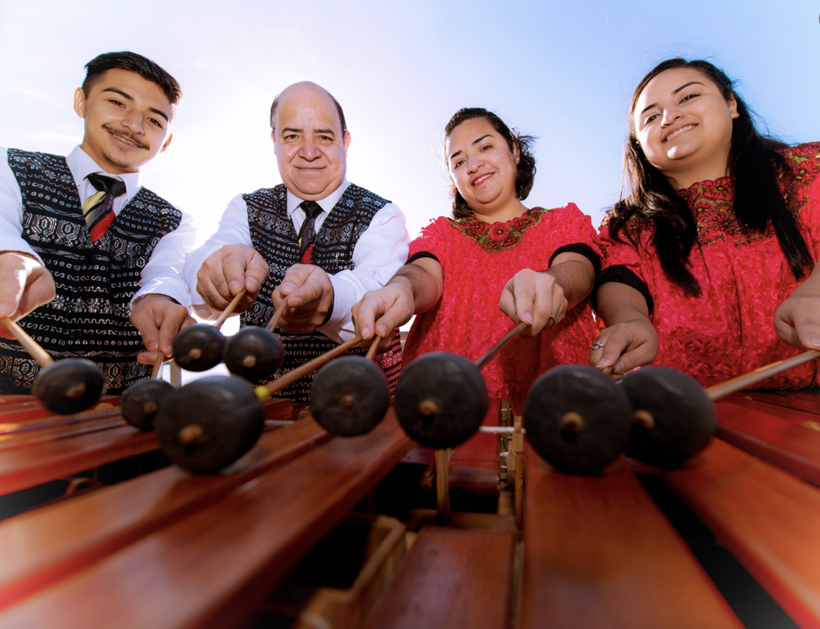 Presenting the family band members (Left to Right): Robert Giron Jr, Robert Giron Sr., Jennifer Flores, and Beverly Bonilla