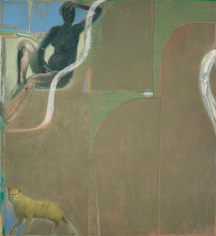 Wall with figure