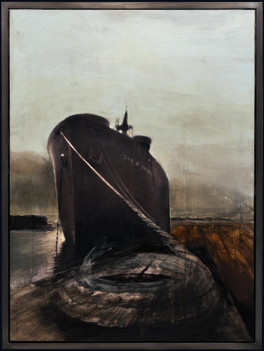 Oil, Mixed Media, Pinhole photograph on panel