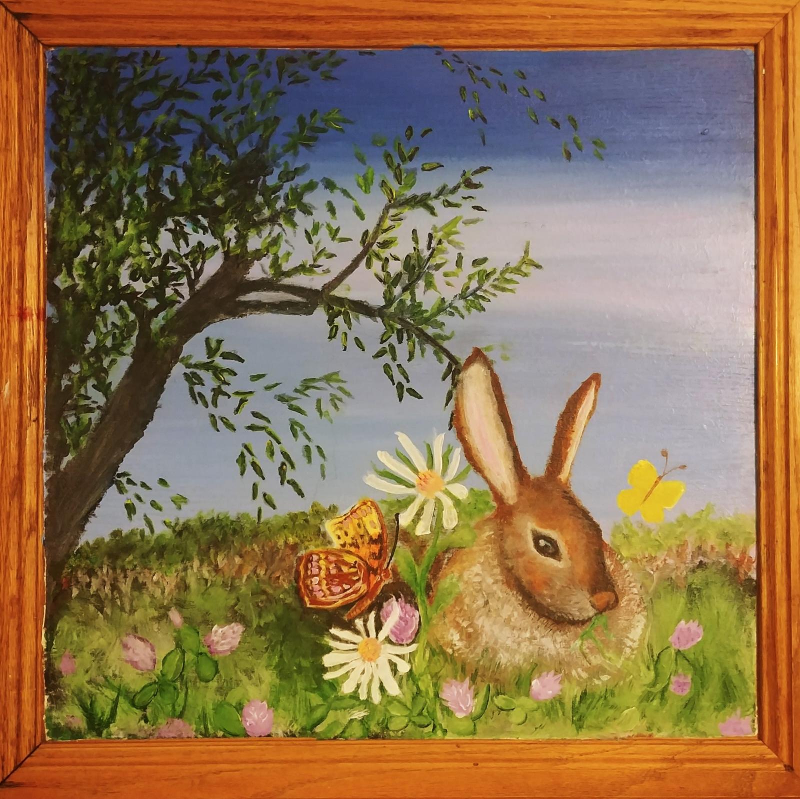 Painting on reclaimed wood