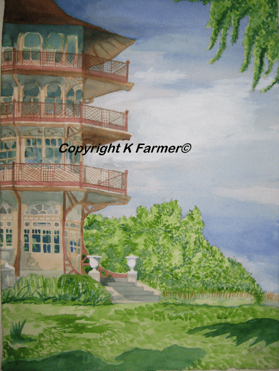 Second painting from a series of scenes from Patterson Park in Baltimore, Maryland.