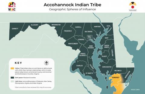 Map of the Accohannock Tribe