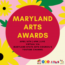 Maryland Arts Awards flyer
