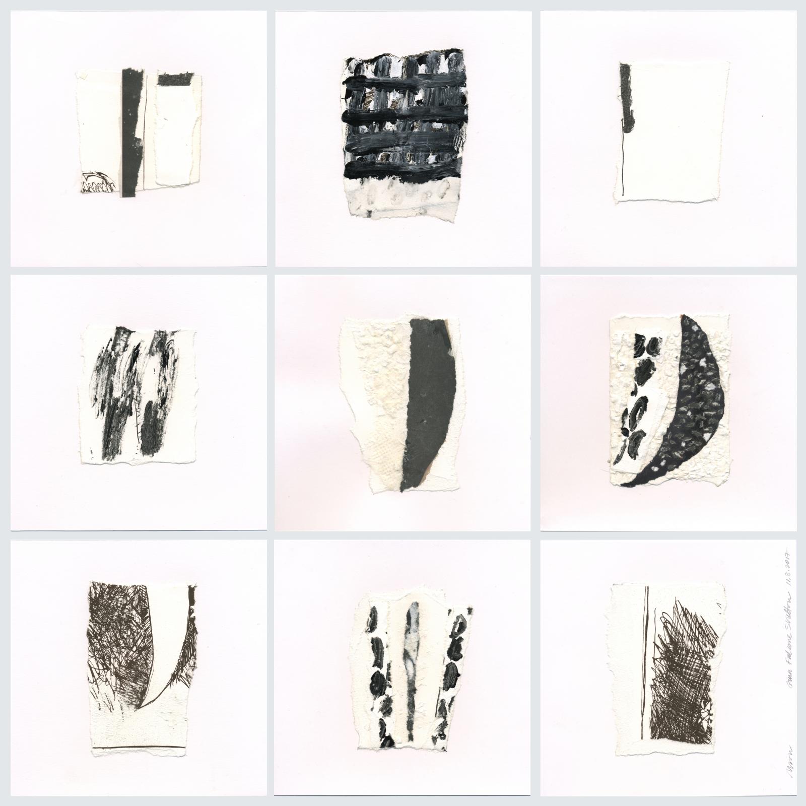 As part of the 2018 series Paper Paintings II, Moon explores the human drive to create a narrative that reveals the profound in the ordinary, the connectedness between the unconnected, the hidden meaning of life..