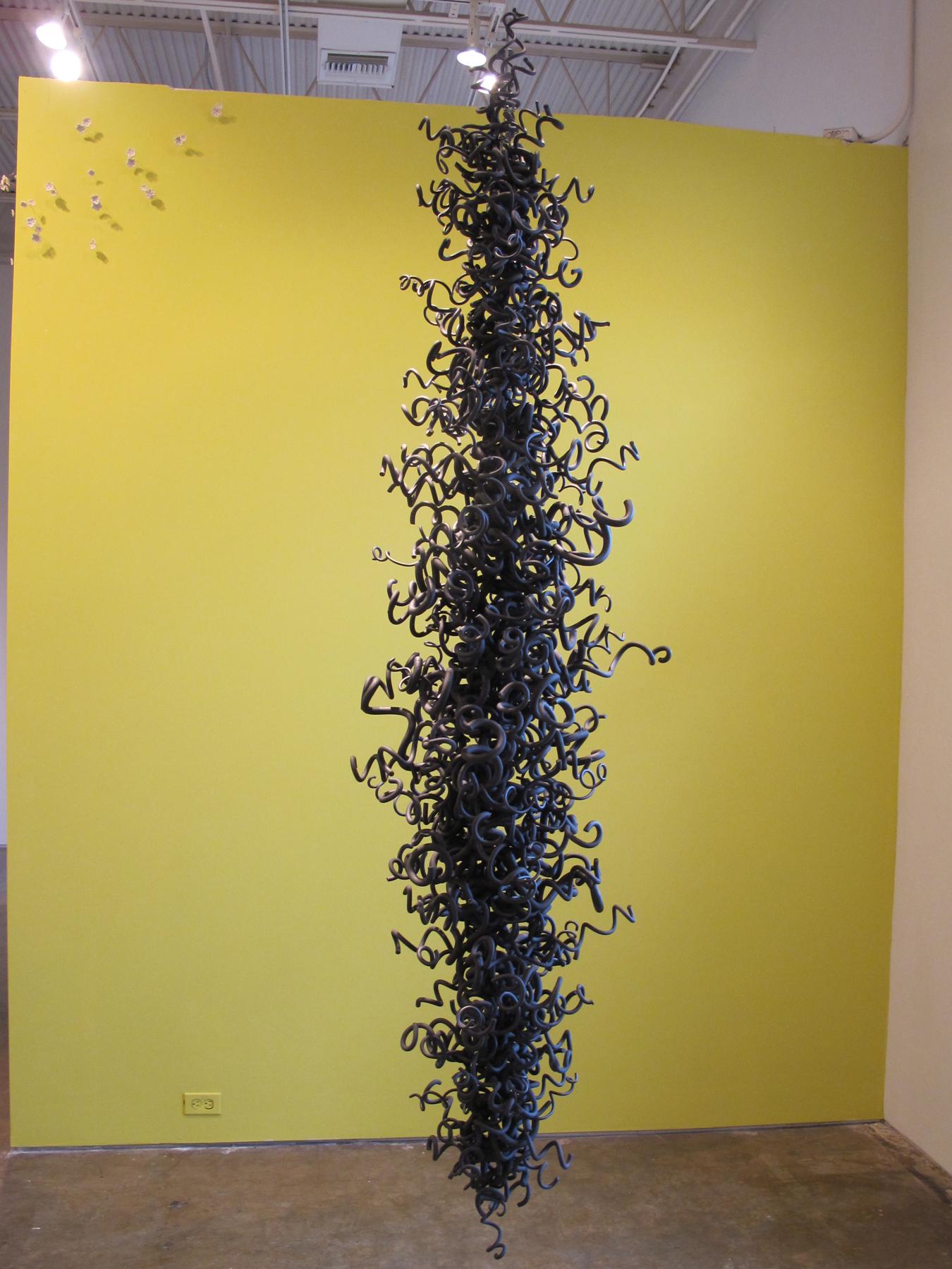 Installation view of “Black” from two-person show, “Balance” at PEVETO in Houston, TX, March – April 2013, during NCECA (National Council on Education for the Ceramic Arts).
