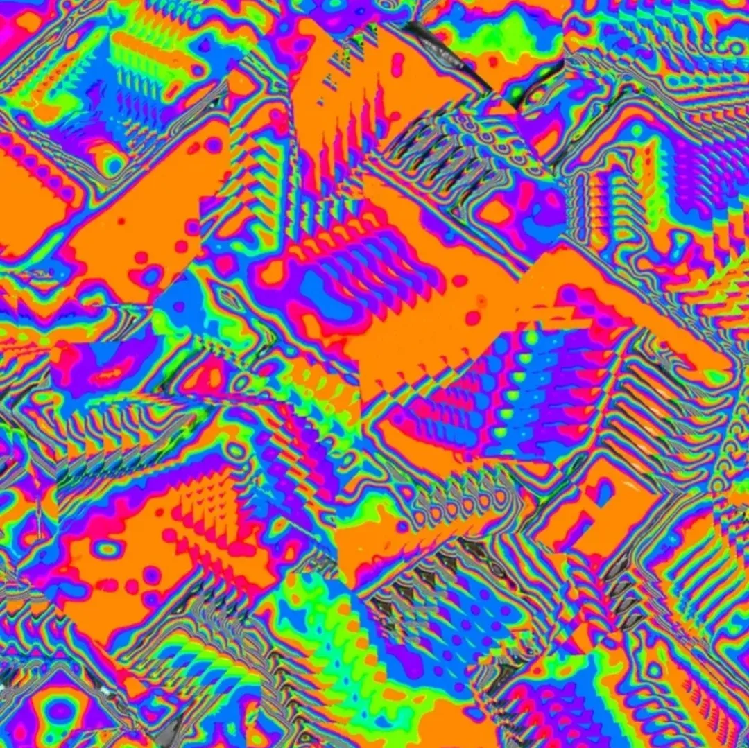 A vibrant & colorful abstract piece that's about having fun, no limitations, being free from restrictions. The art of freedom