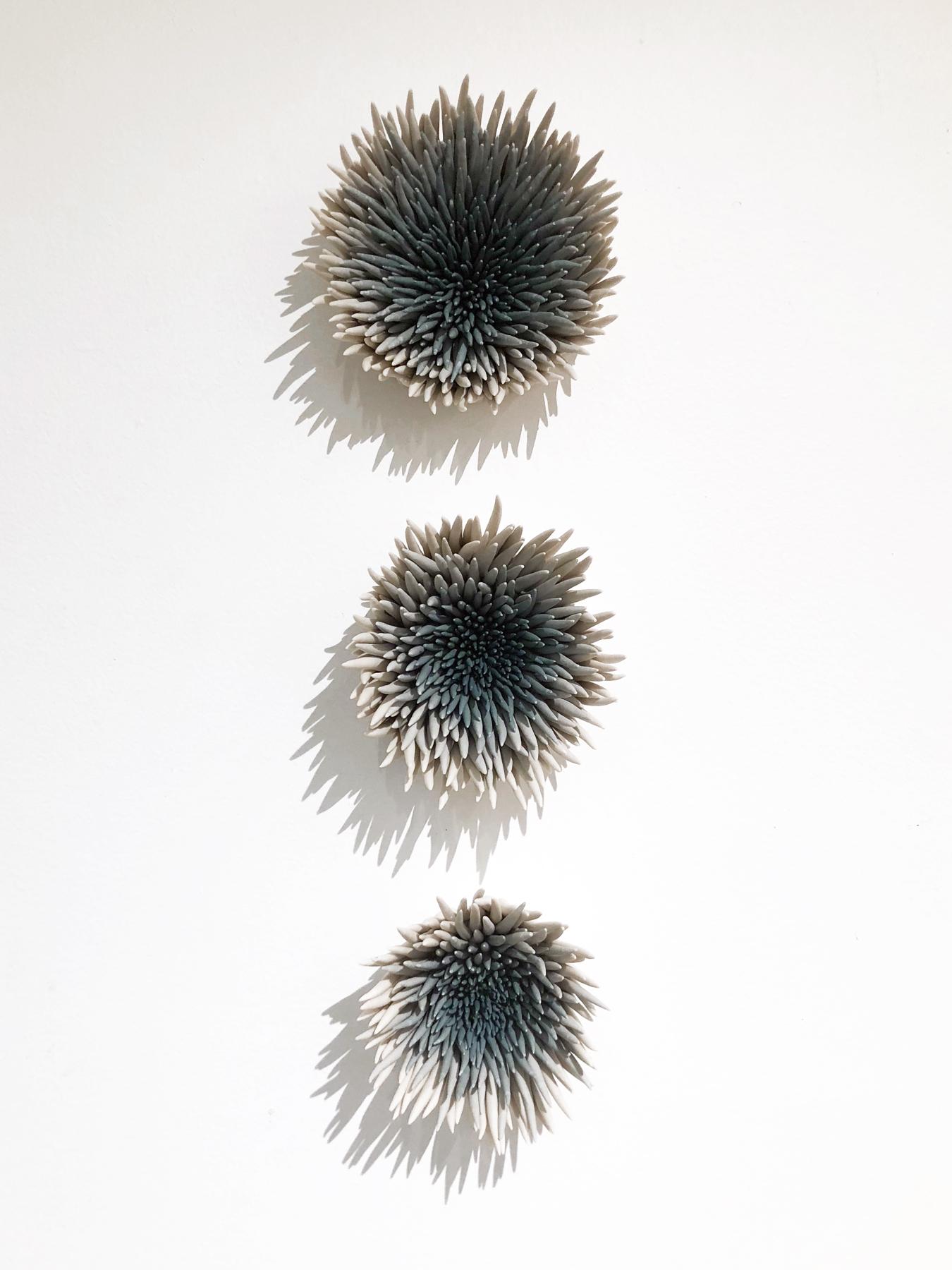 Trio of botanically inspired forms.