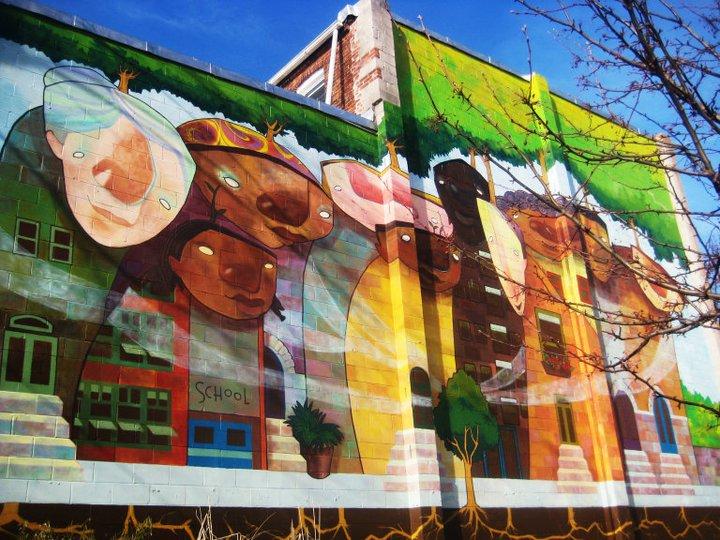 Mural located at 531 21st Street (on Boone St), Baltimore, MD
