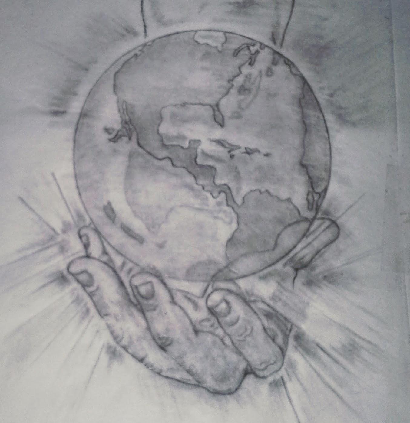 Sketch Hand drawing the world at the tip of your Fingers...