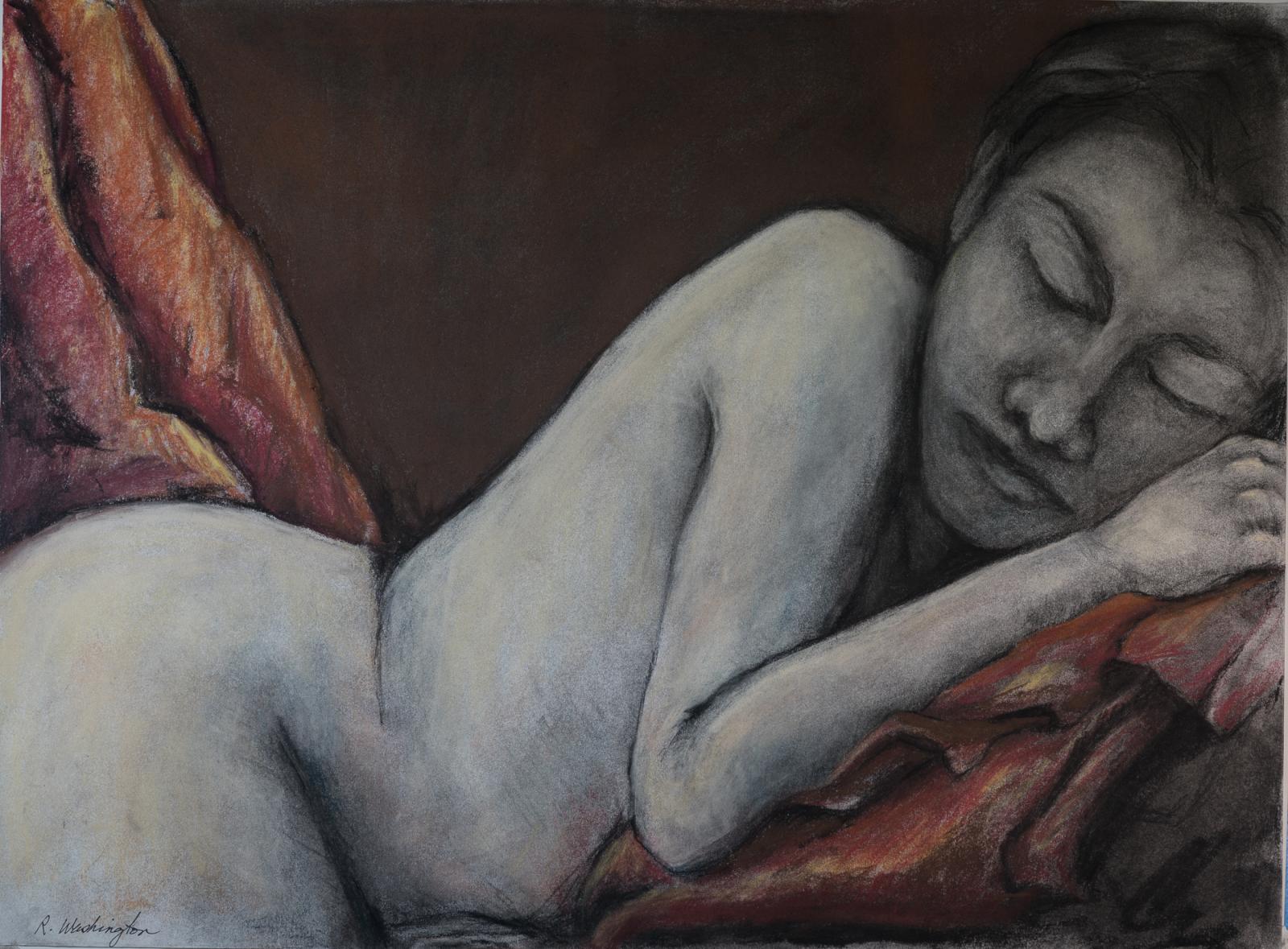 Female nude sleeping