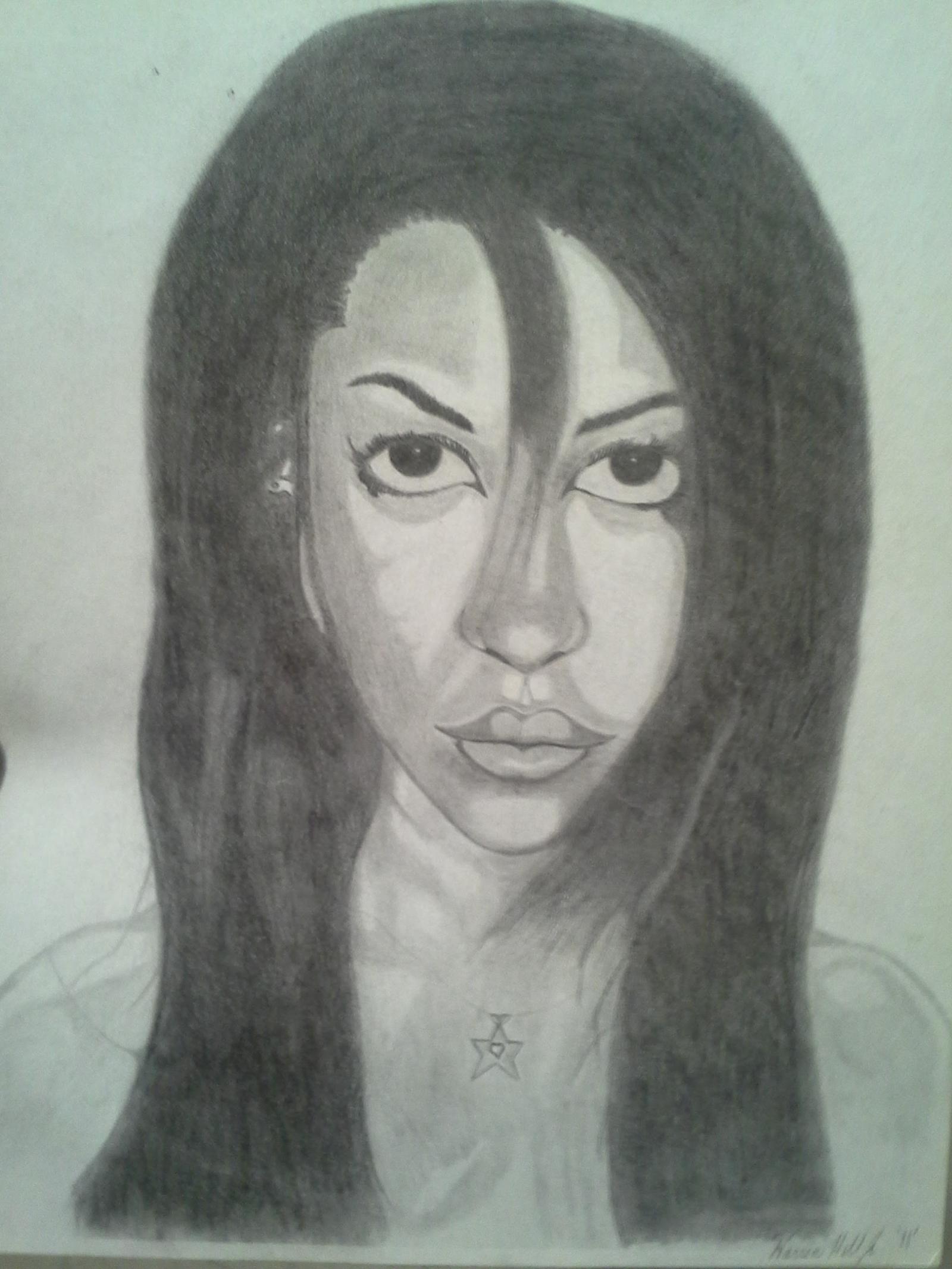 Aaliyah portrait