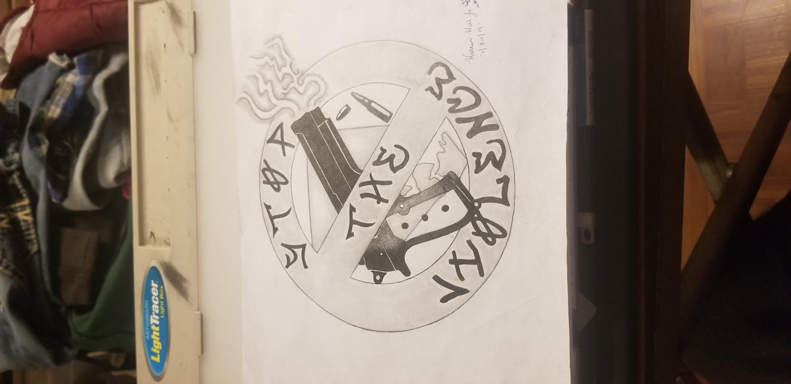 Stop the Violence piece inspired by the turmoil The City i love is in ...