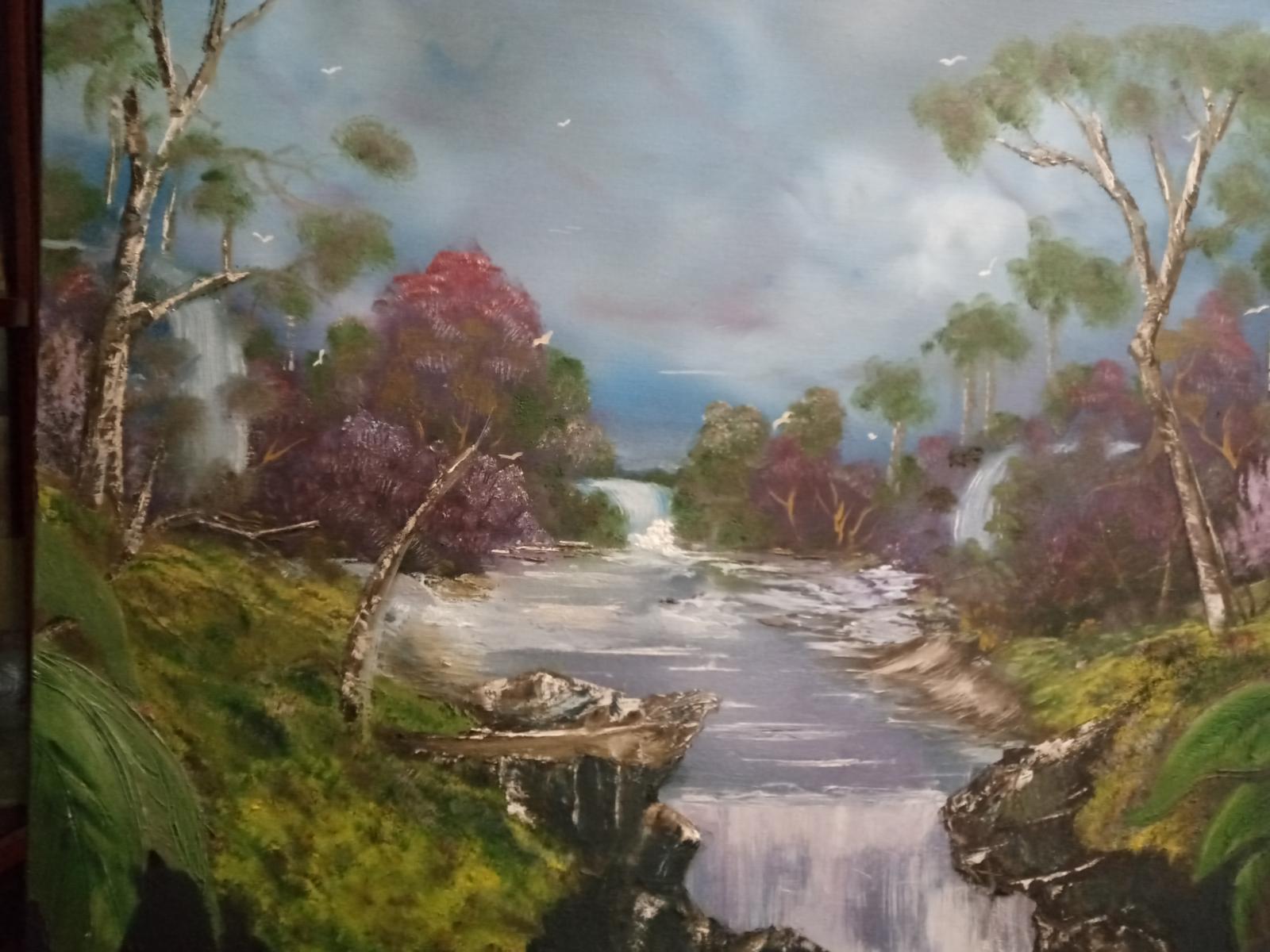 Painting on linen
