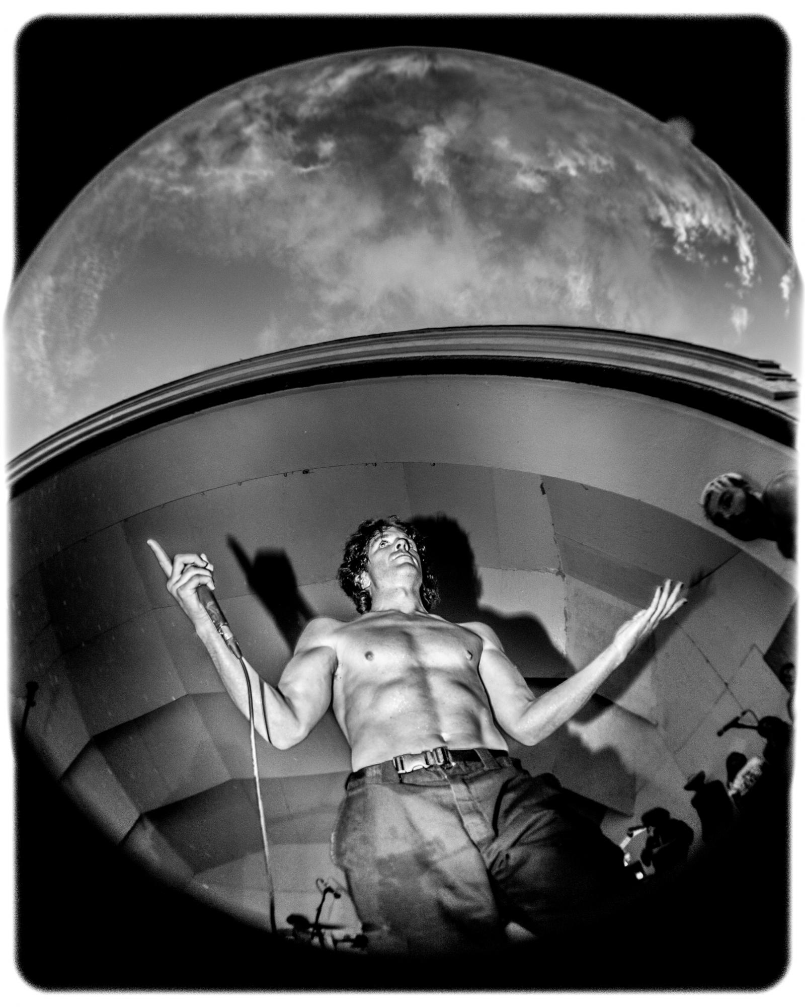 Photograph of Turnstile playing the Clifton Park Bandshell in Baltimore, MD on 8/21/2021.