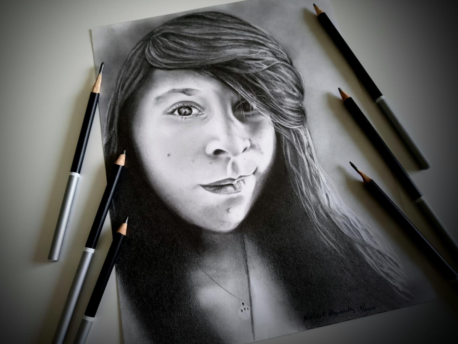 This is a portrait of a Peruvian girl that I had the opportunity to draw. I drew her for her kindness and humbleness. The simplicity of her character was radiated through light on her face.