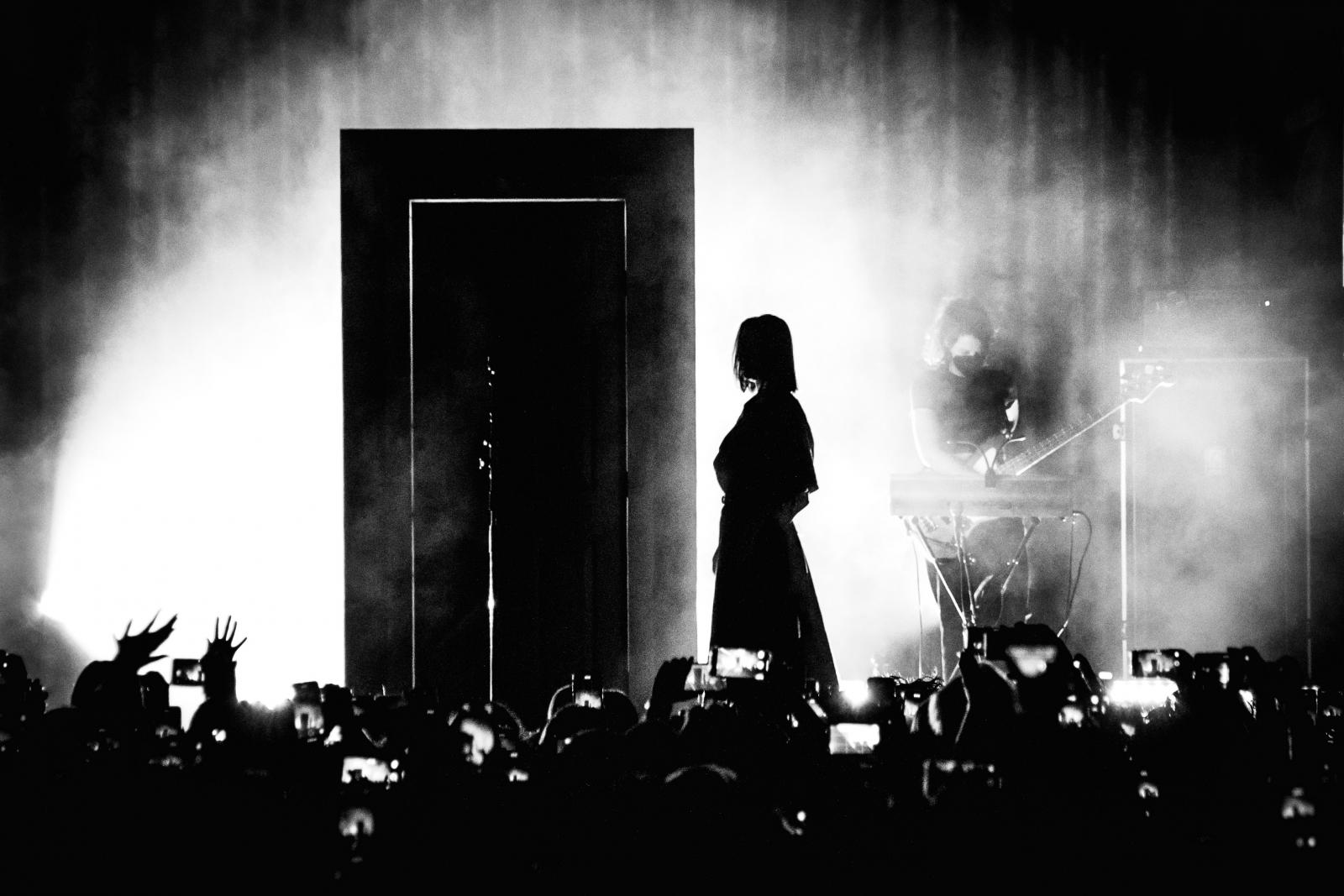 Photograph of Mitski performing at The Anthem in Washington, DC on 3/27/2022.