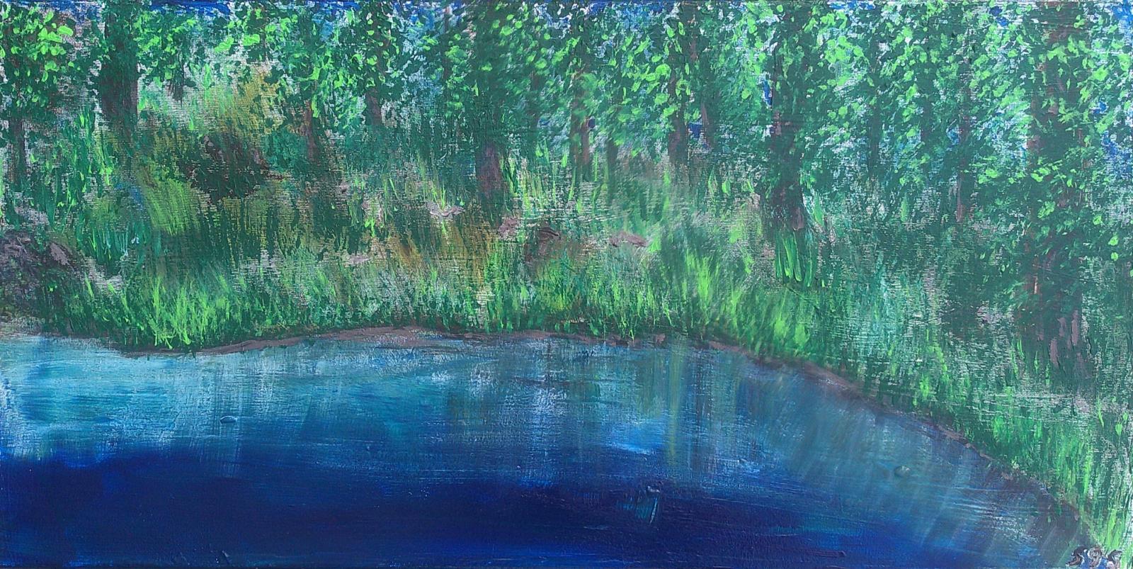 This landscape is a remembrance of where I spent many hours fishing with father.