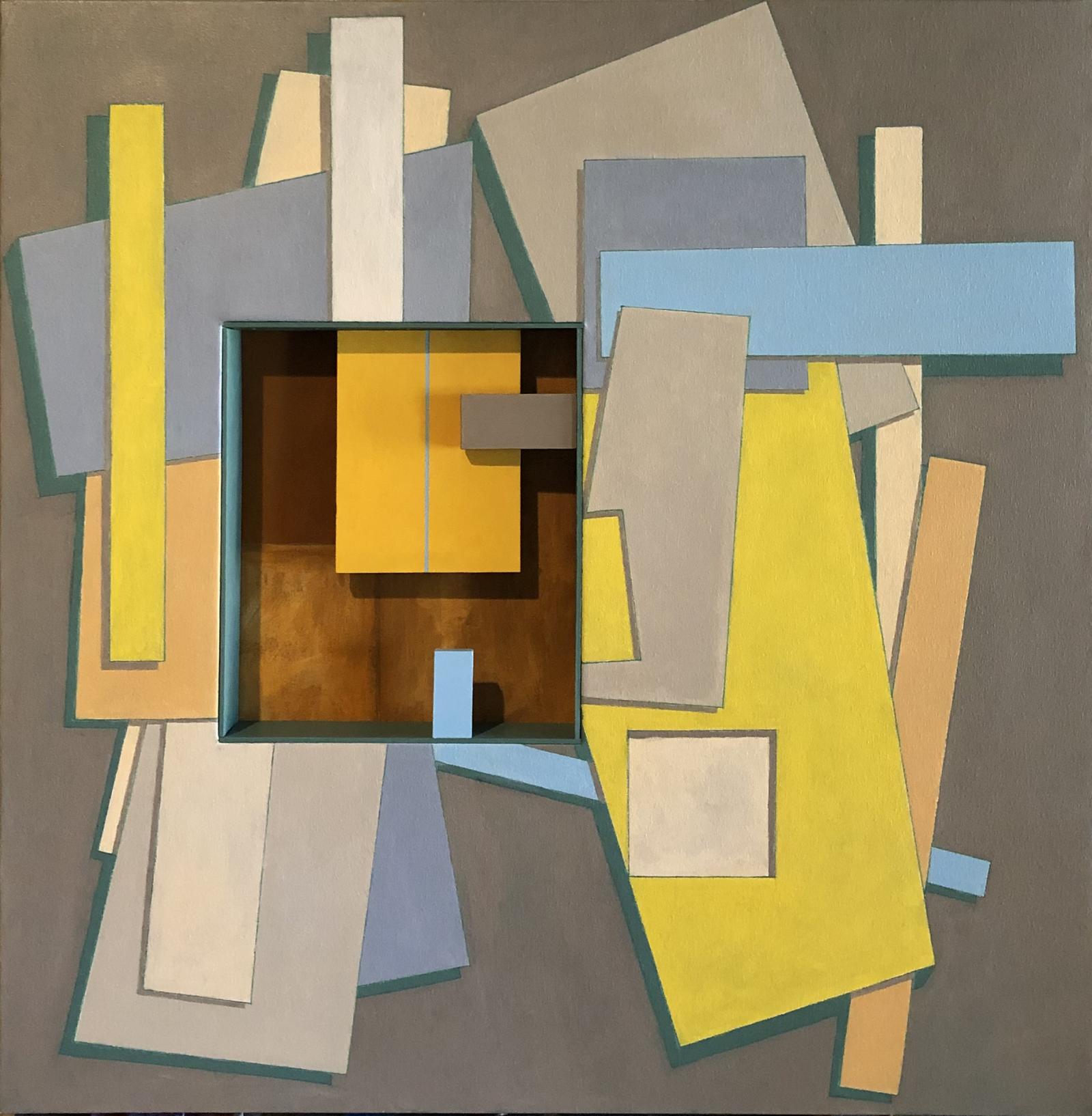 One among a series of paintings dedicated to the months of the year that explore  the roots and influences of a long career in arts and design.