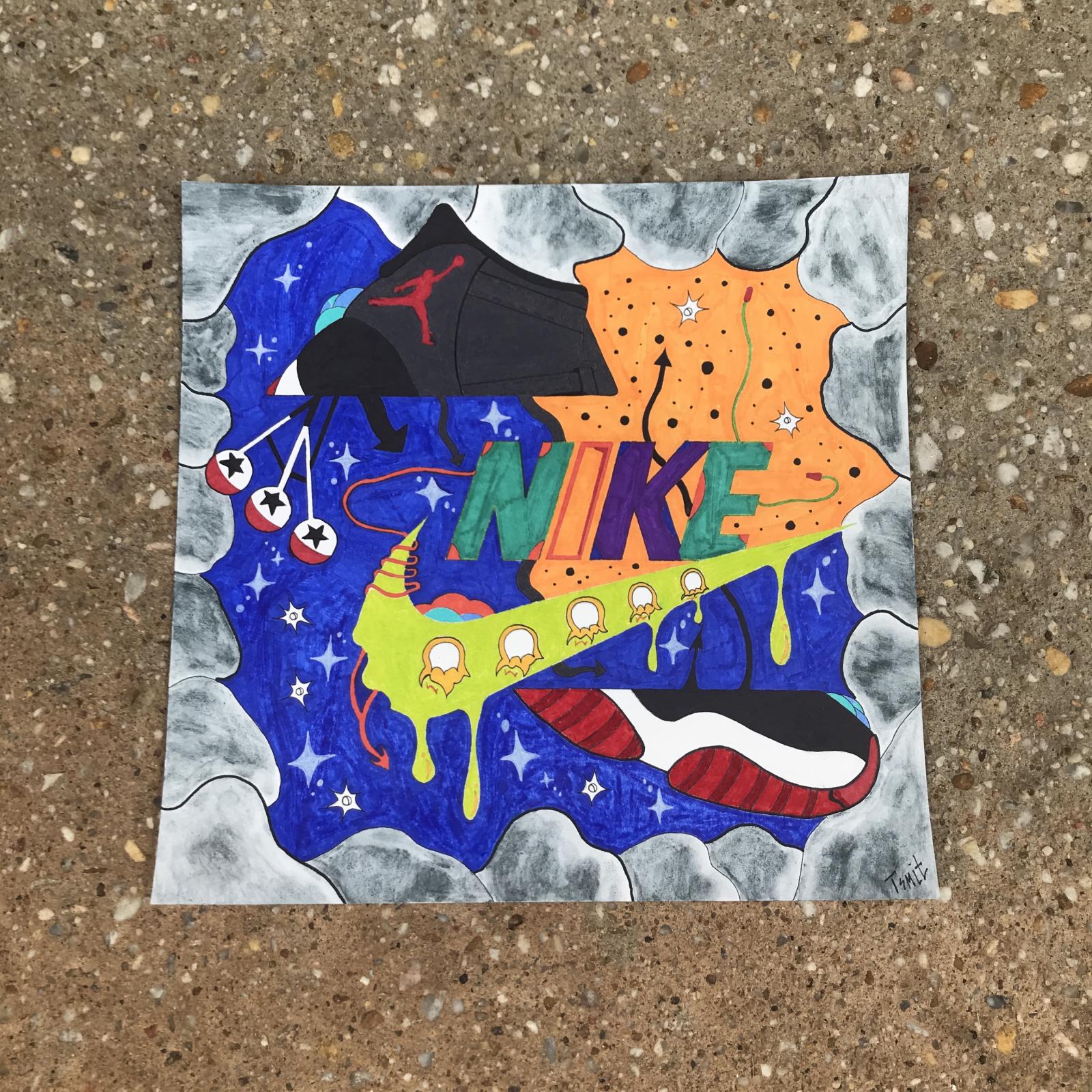 An abstract version of the Michael Jordan Bred 11’s