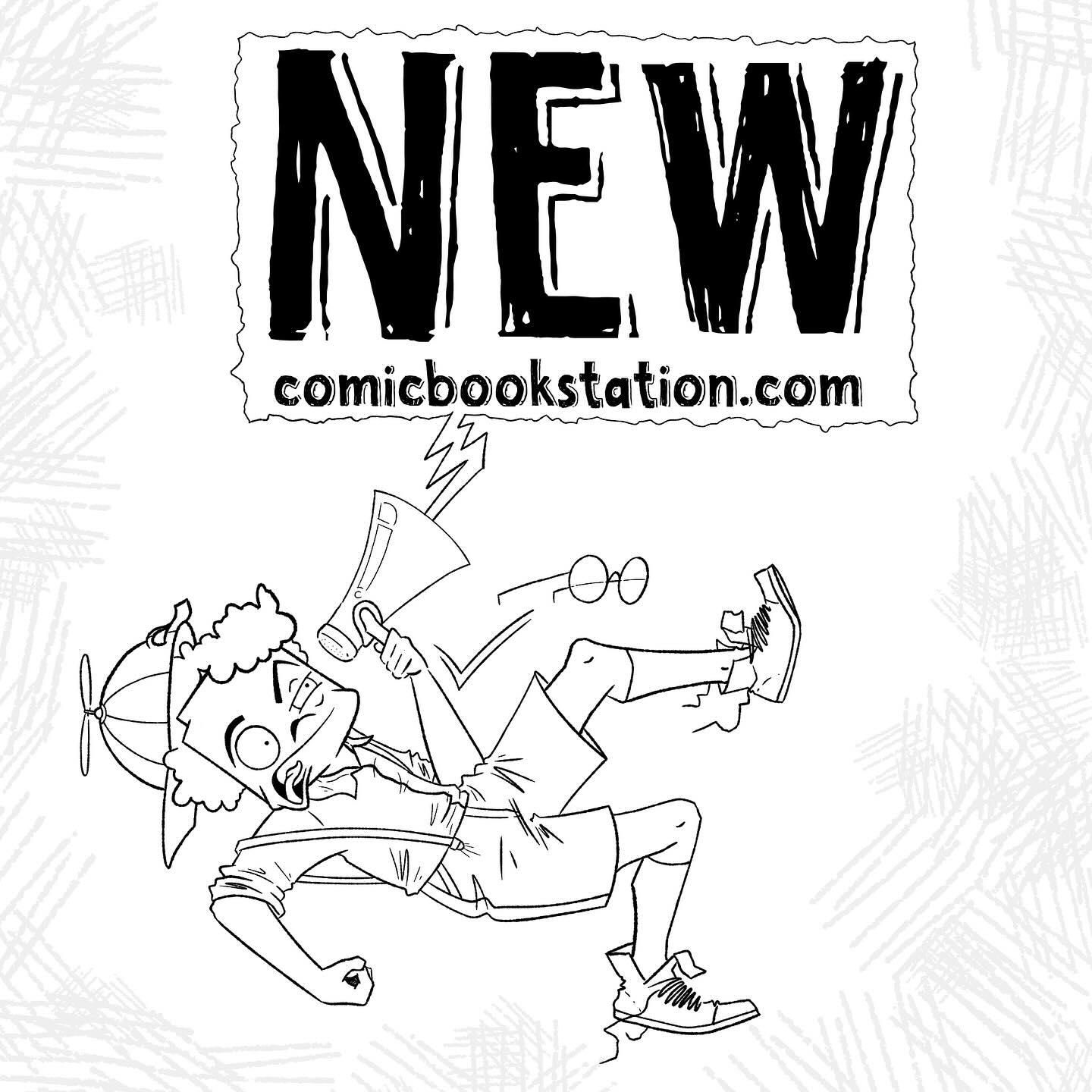 Comic used to promote the new Comic Book Station website.
After writing copy and editing graphics, I used Squarespace to put together a new web presence for the comic shop as part of their rebranding efforts. This was in addition to creating daily, engaging TiktTok videos and Instagram posts for future customers. While e-commerce was heavily emphasized, in-person shop sales encouraged local visitors to become repeat customers, cementing Comic Book Station in the community.