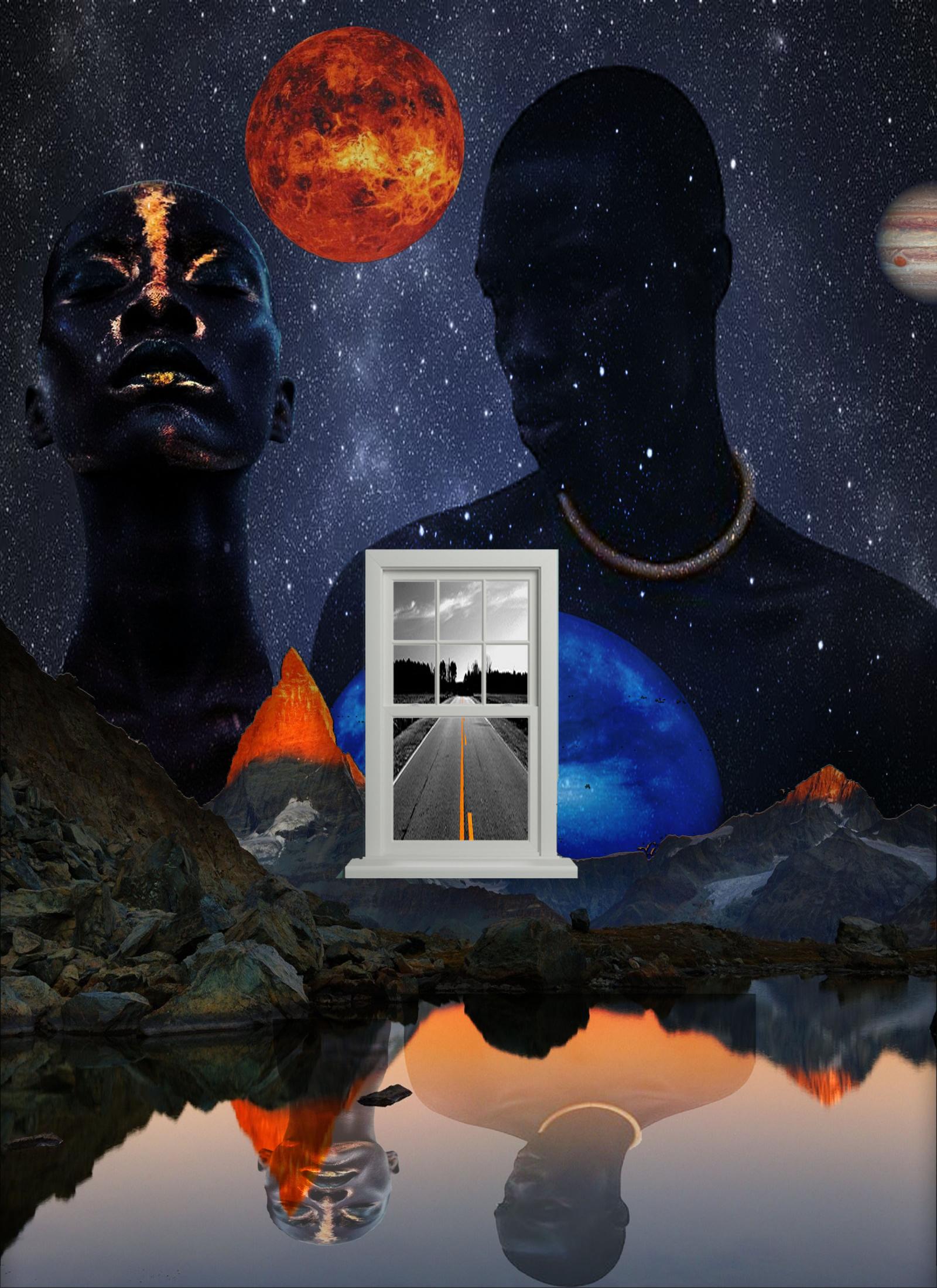 Digital image of duality from Collection 2, “A trip through the Subconscious mind”