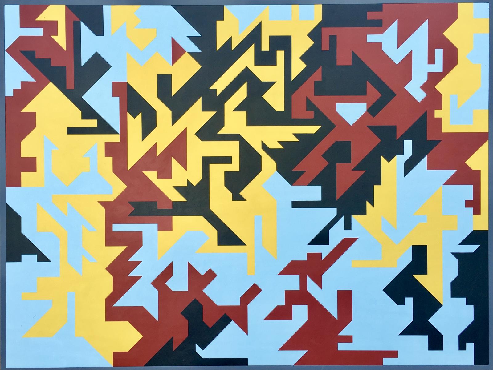A possibly deconstructed Maryland flag.
