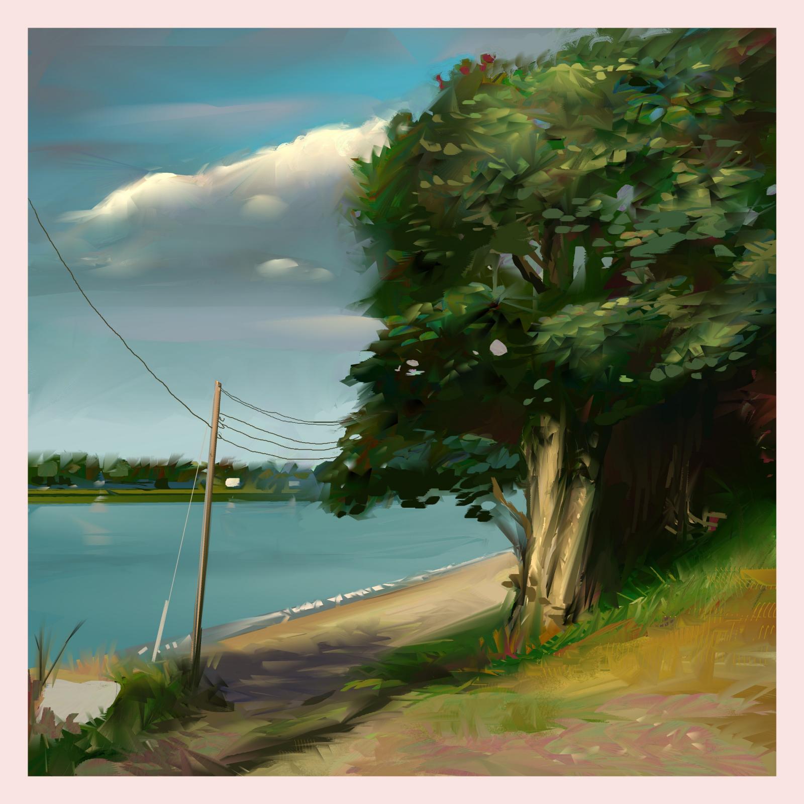 Painted en plein air at the C&D canal