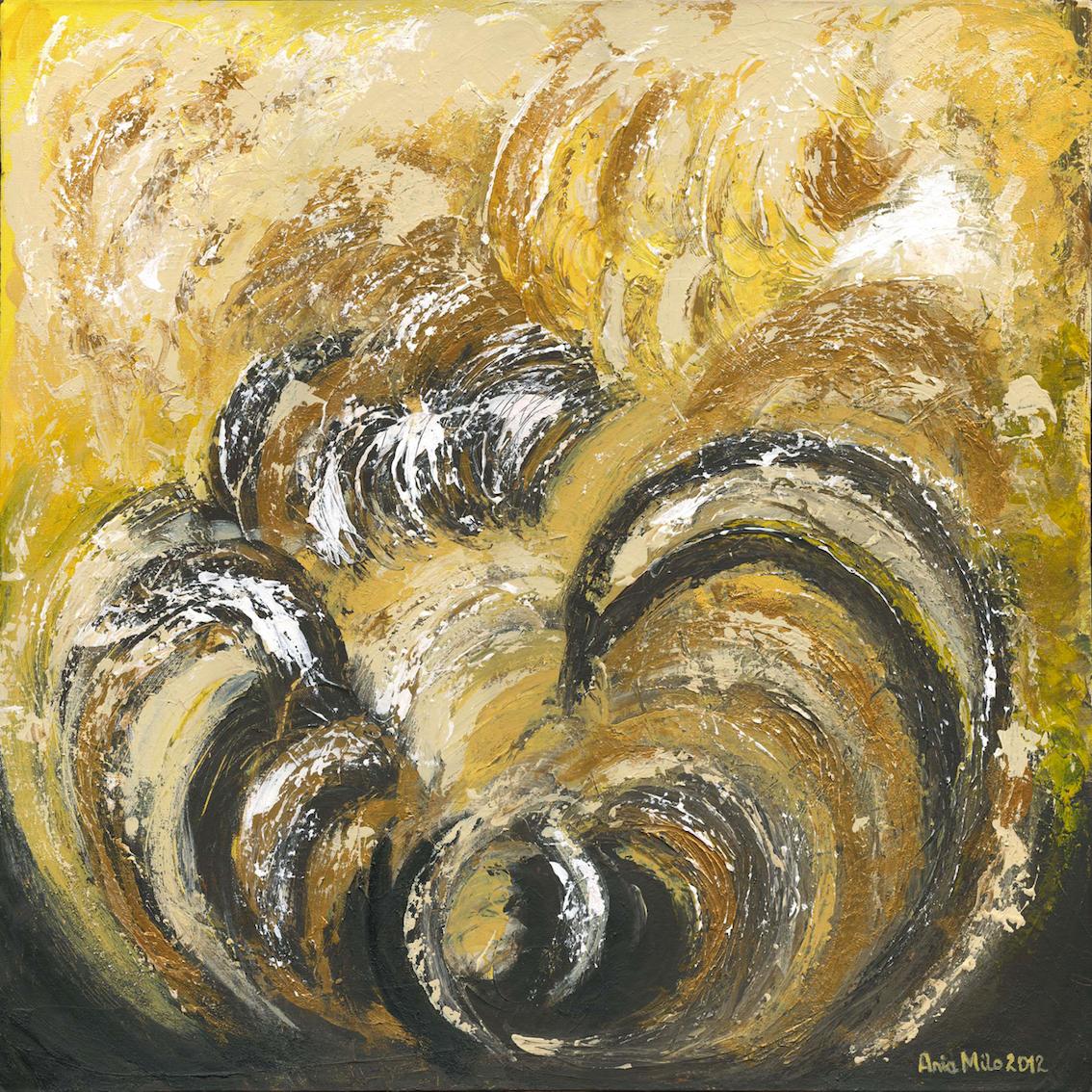 Raw energy, amber, gold