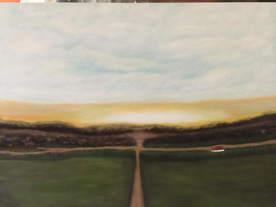 This work of art was created to take the viewer to place of peace and harmony.