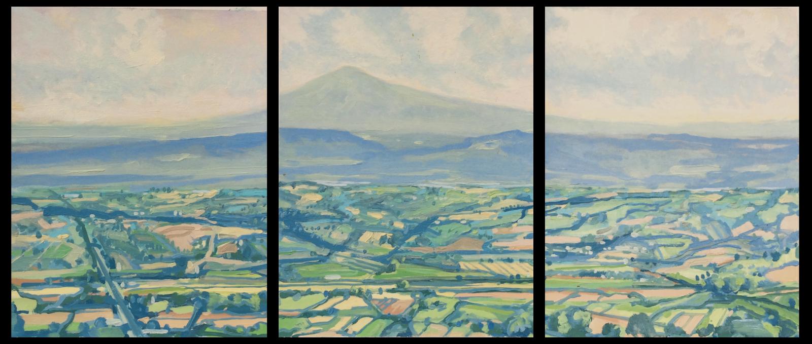 A view from tanella di Pitigora, Cortona,  Italy