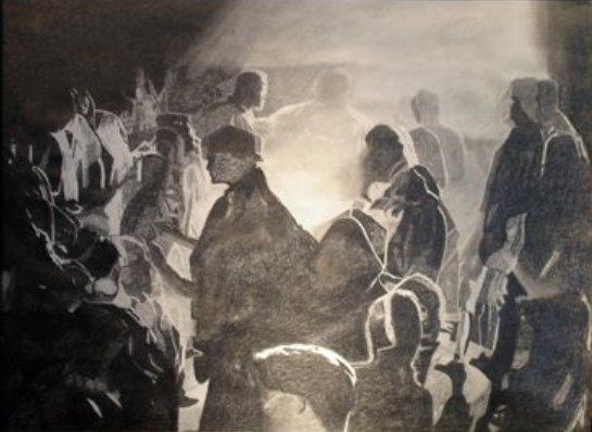 This is a picture inside a Rave Party