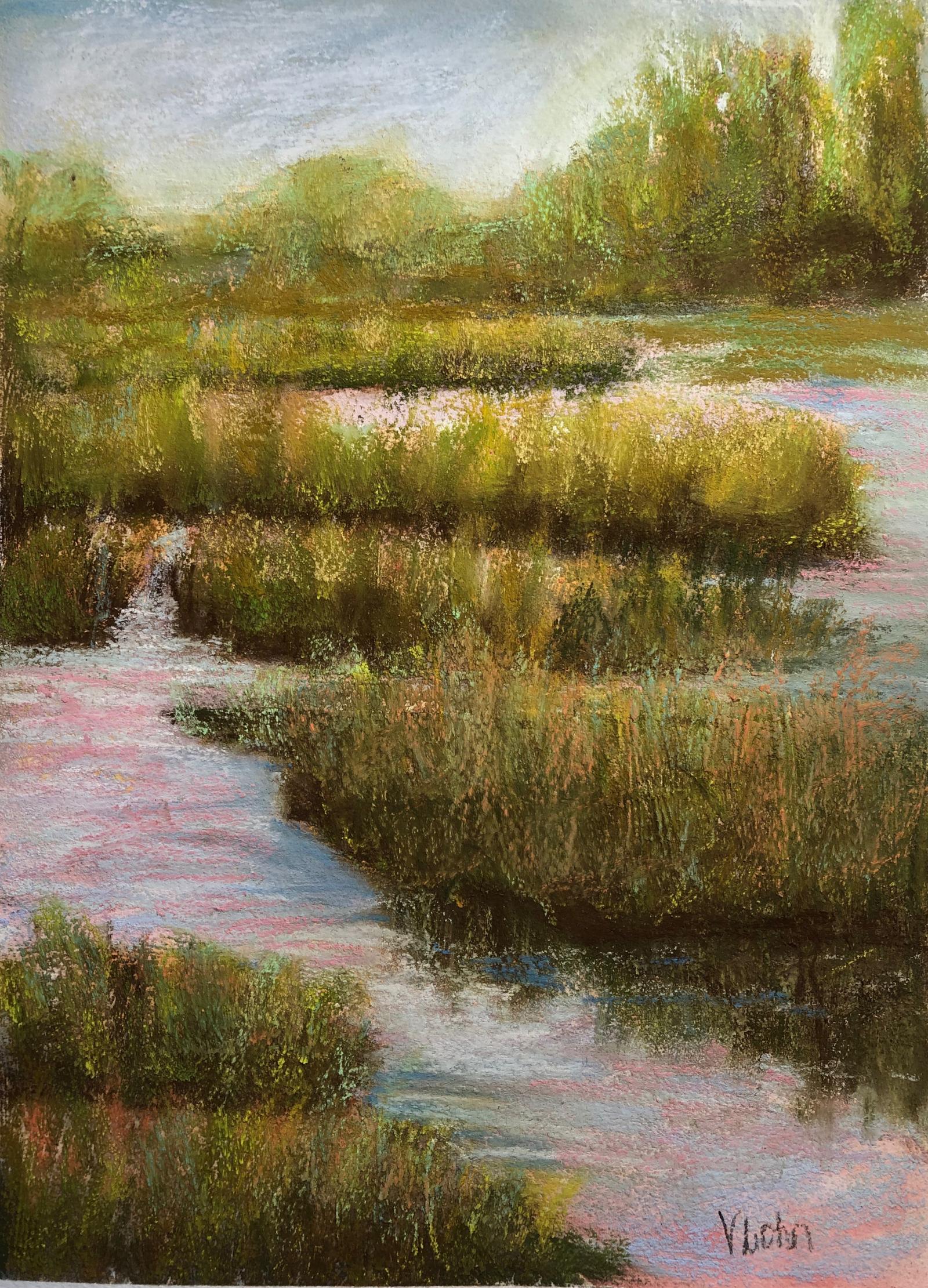 Pastel painting on prepared surface