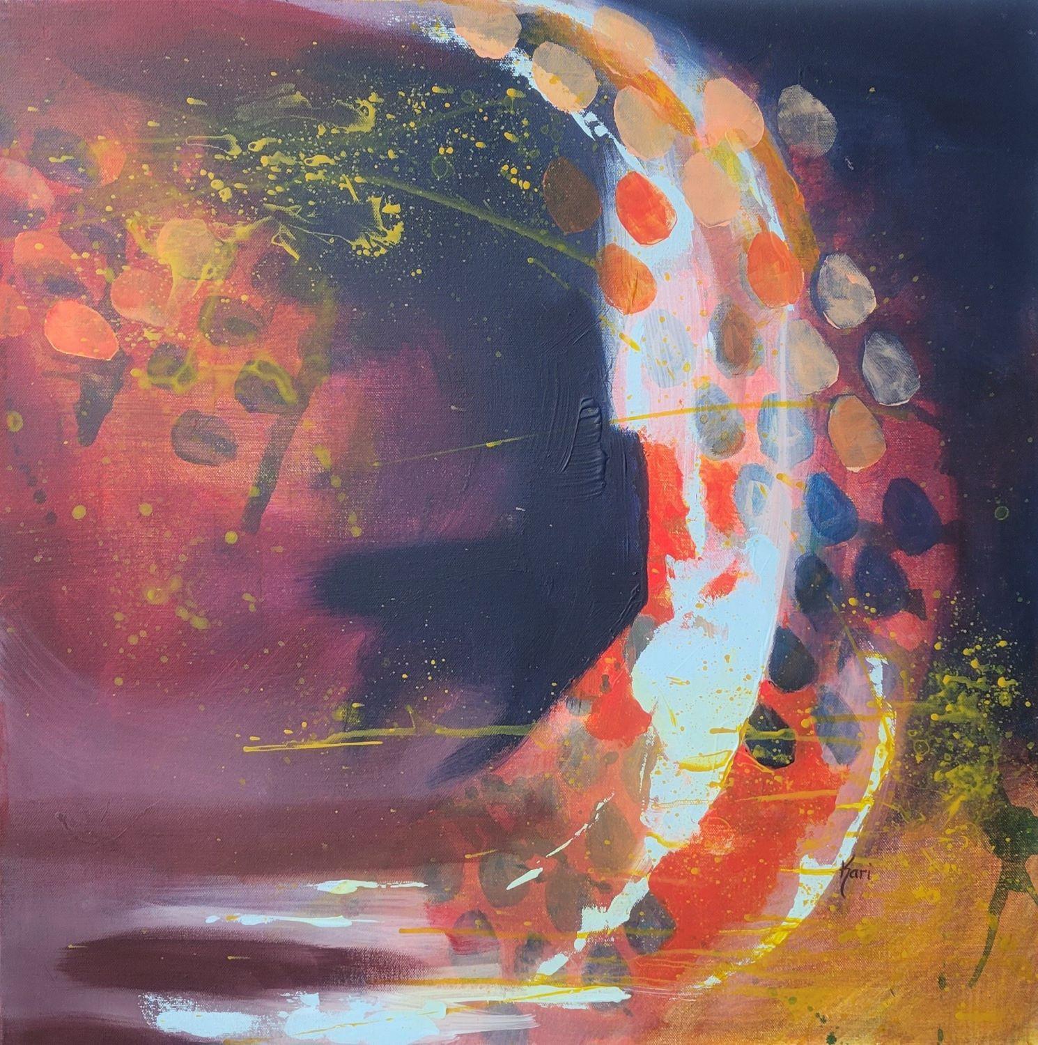 Abstract oil & acrylic 24" x 24"
