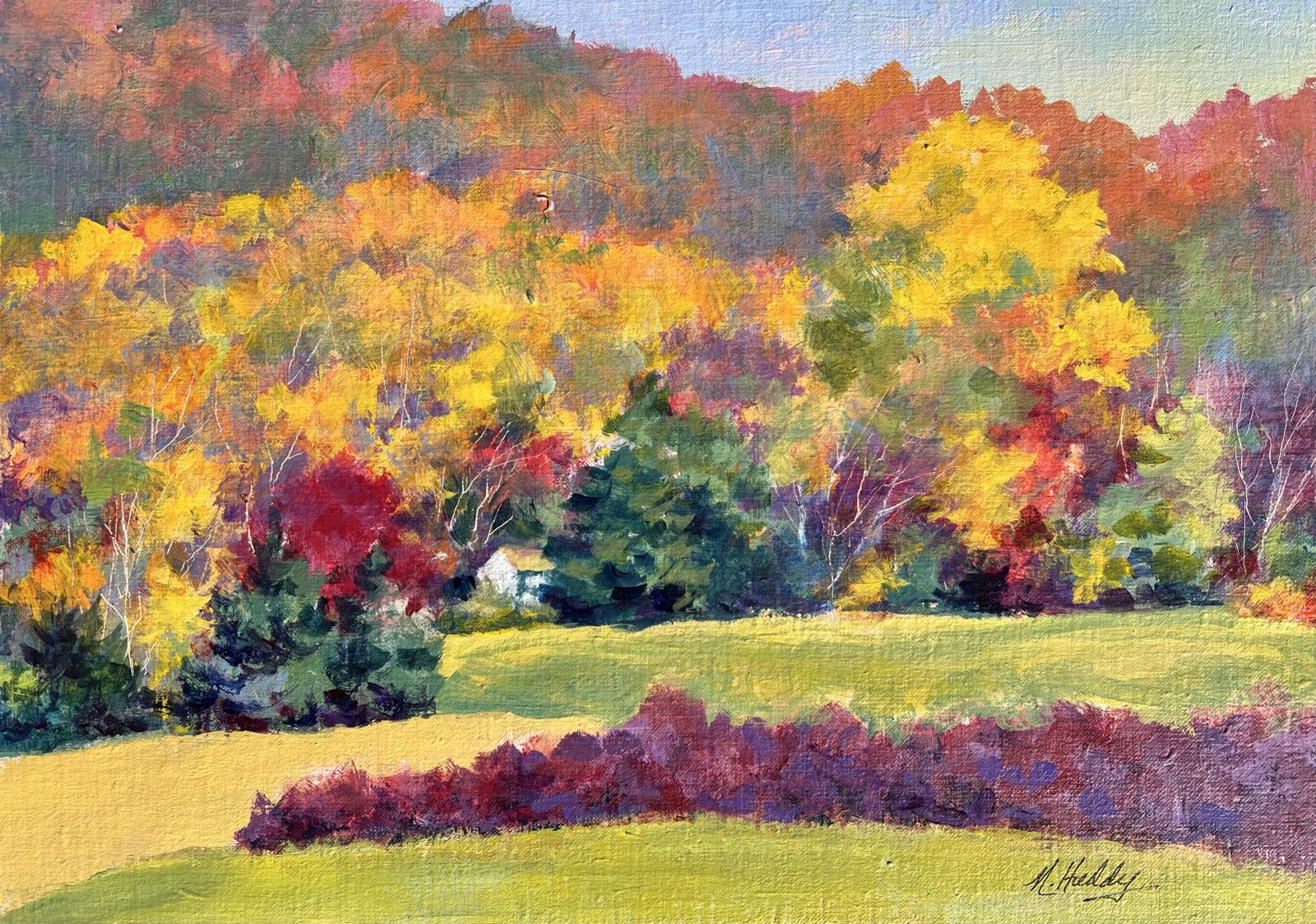 Plein air painting from Catoctin Breeze Winery