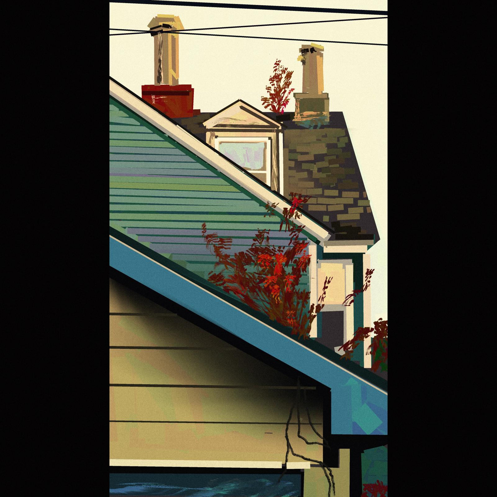 Some rooftops in Chesapeake City