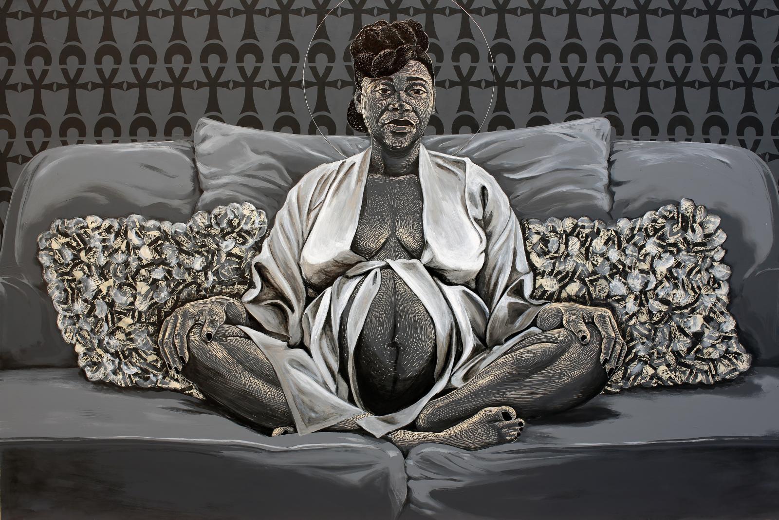 Birth of a Mother is a self-portrait from my Salt of the Earth series which explores the personification of Black Women as Salt and their roles as preservers of family, culture and community.  