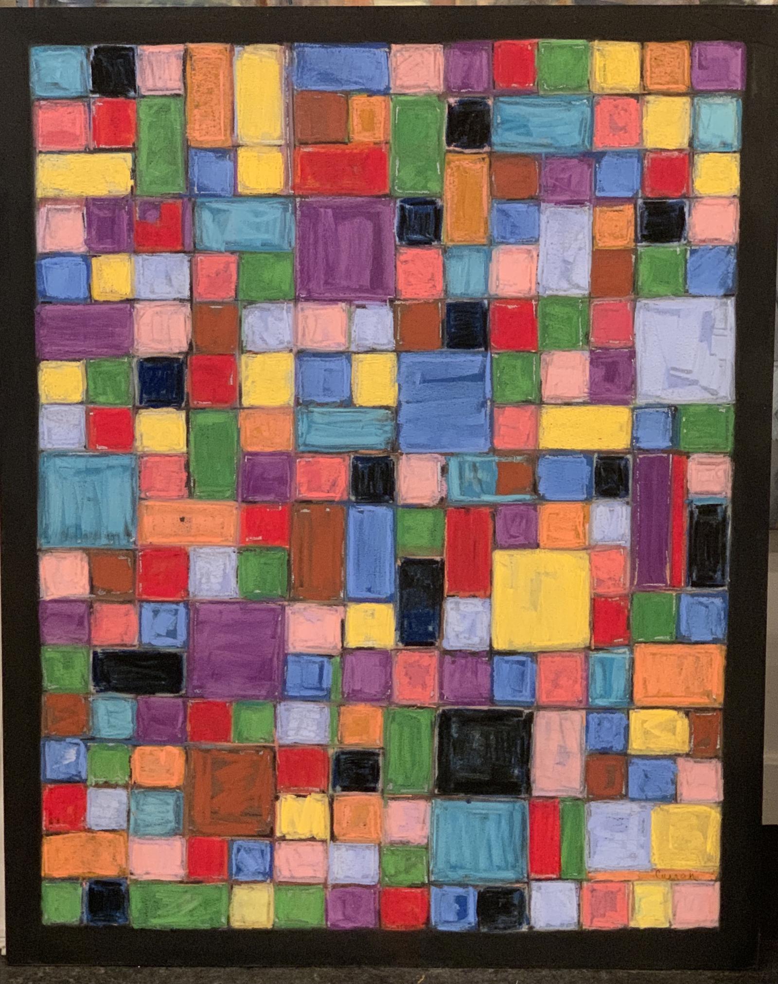 I have done many of these BLOCKED paintings. I enjoy working on them after I've finished something that is tighter and more representational. These act as cleansing exercises for me a way to reset and relax.