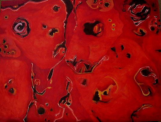 None of my paintings are conceived or planned from the outset. As the piece progresses I further develop the figures and elements that have begun subconsciously. All of my pieces explore the complex nature and relationship of aquatic life, animals, mythic creatures and human forms. I began painting in earnest in the 1980's and have exhibited at various galleries in Santa Fe, New Mexico and Baltimore, Maryland. My academic studies were accomplished at New York University, the Conrad-Miller Fine Arts Academy and the Maryland Institute College of Art.