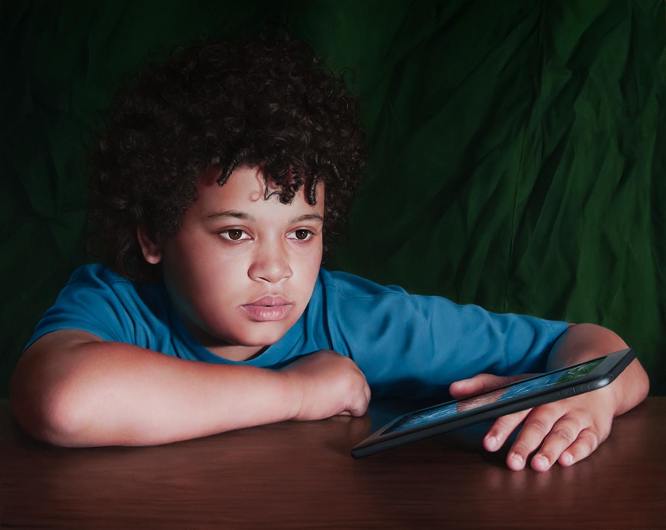 Boy with a Dead Tablet