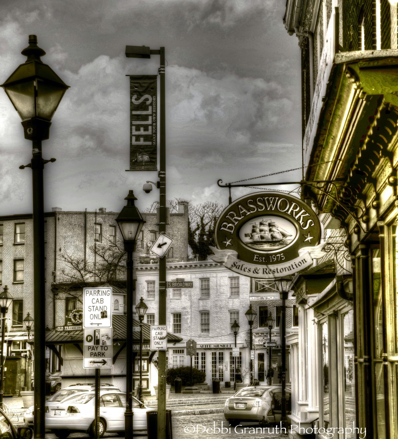 This photo was taken in Fells Point, Md.